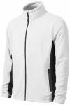 Miesten fleece-kontrastitakki, valkoinen