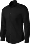 Miesten pitkähihainen Slim fit -paita, musta