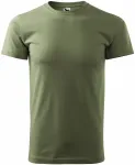 Miesten yksinkertainen T-paita, khaki Miesten yksinkertainen T-paita, khaki