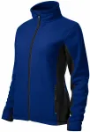 Naisten fleece-kontrastitakki, kuninkaallisen sininen