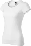 Naisten slim fit t-paita, jossa pyöreä pääntie, valkoinen