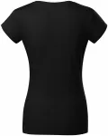 Naisten slim fit t-paita, jossa V-pääntie, musta Naisten slim fit t-paita, jossa V-pääntie, musta