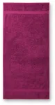 Puuvillainen raskas pyyhe, 70x140cm, fuchsia red