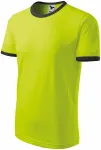 Unisex-kontrastipaita, limenvihreä